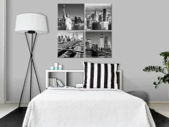 Kunstdruck auf Leinwand 'Faces of New York'