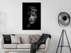 Kunstdruck auf Leinwand 'Feminine Architecture Vertical'