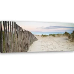 Kunstdruck auf Leinwand 'Fence Trail'