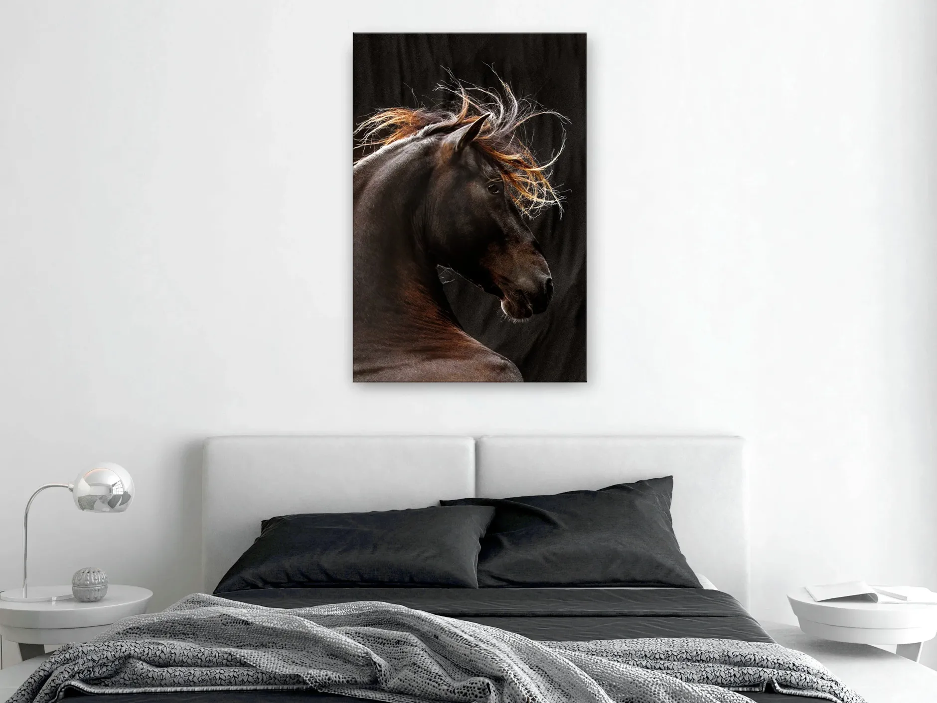 Kunstdruck auf Leinwand 'Fiery Wind Vertical'