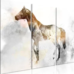 Kunstdruck auf Leinwand 'Fiery Steed (3-teilig)'