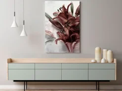 Kunstdruck auf Leinwand 'Floral Form Vertical'