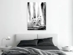 Kunstdruck auf Leinwand 'Forest Love Vertical'