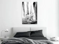 Kunstdruck auf Leinwand 'Forest Love Vertical'