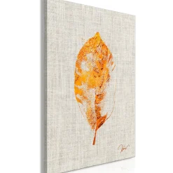 Kunstdruck auf Leinwand 'Golden Flora Vertical'
