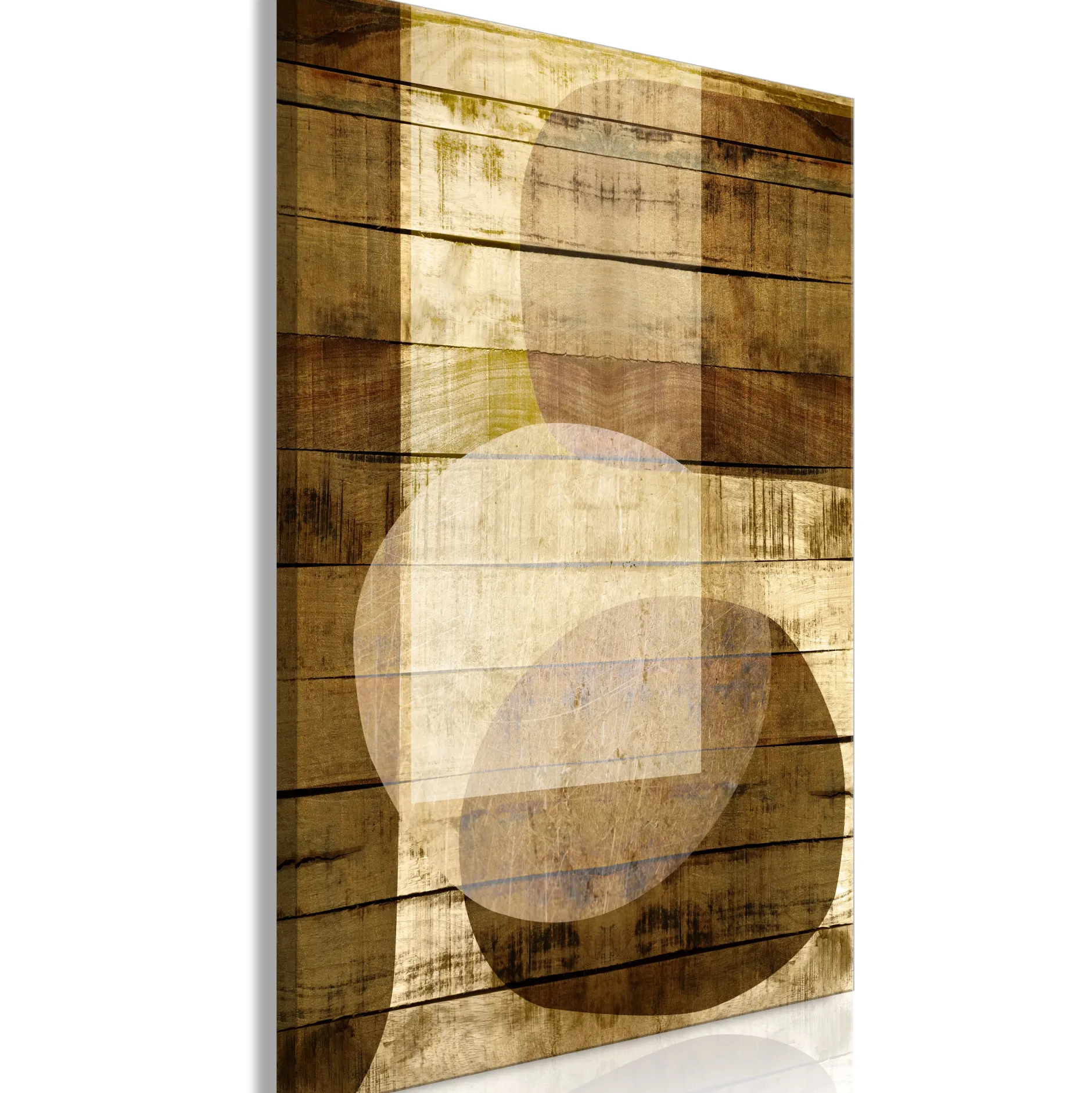 Kunstdruck auf Leinwand 'Golden Chocolate Vertical'