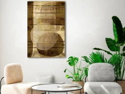 Kunstdruck auf Leinwand 'Golden Chocolate Vertical'