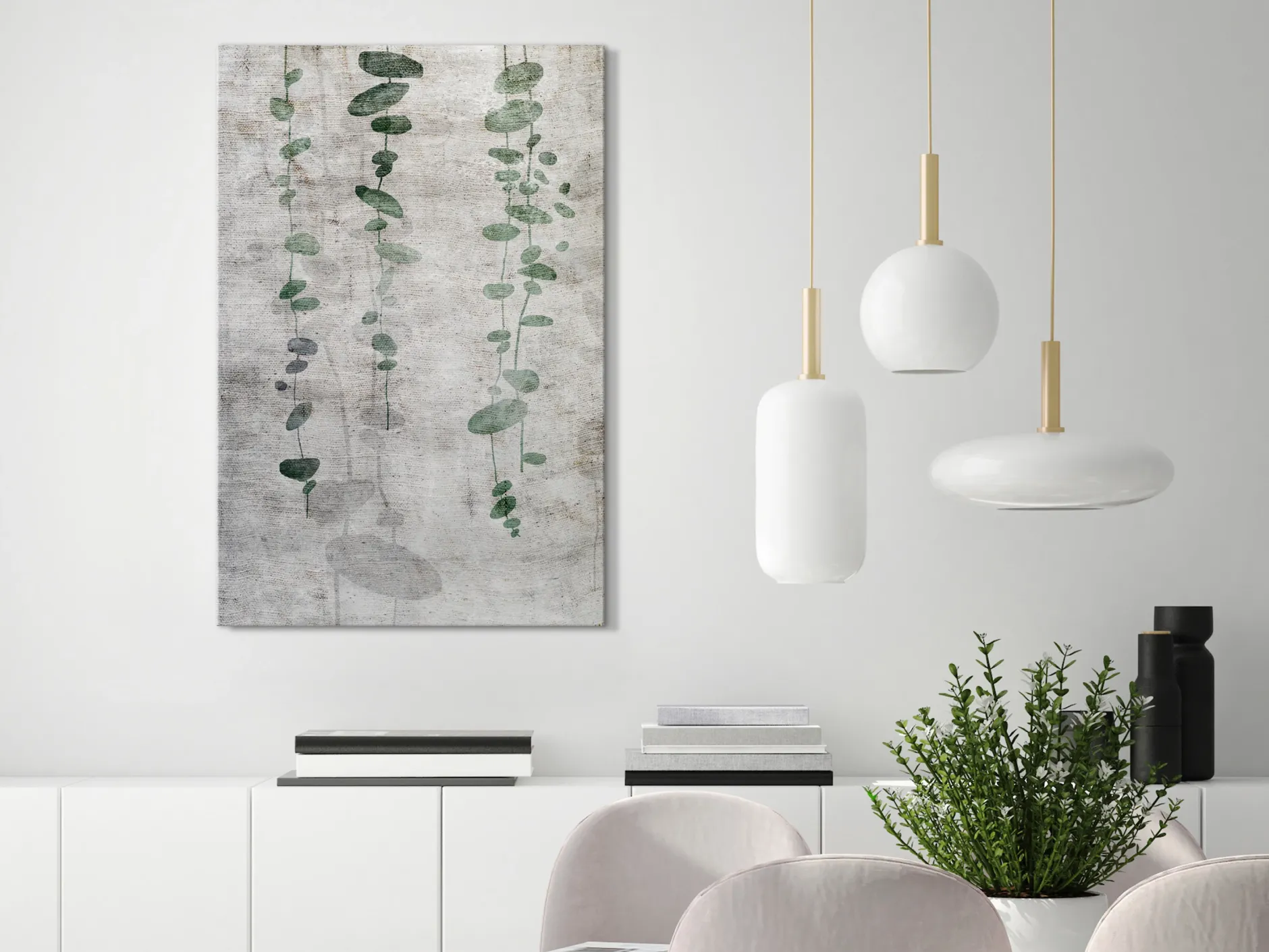 Kunstdruck auf Leinwand 'Grapevine Vertical'