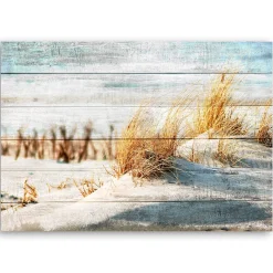 Kunstdruck auf Leinwand 'Grass Lines'