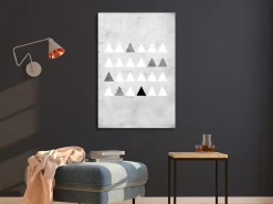 Kunstdruck auf Leinwand 'Grey Forest Vertical'