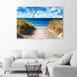 Kunstdruck auf Leinwand 'Gull Flight'