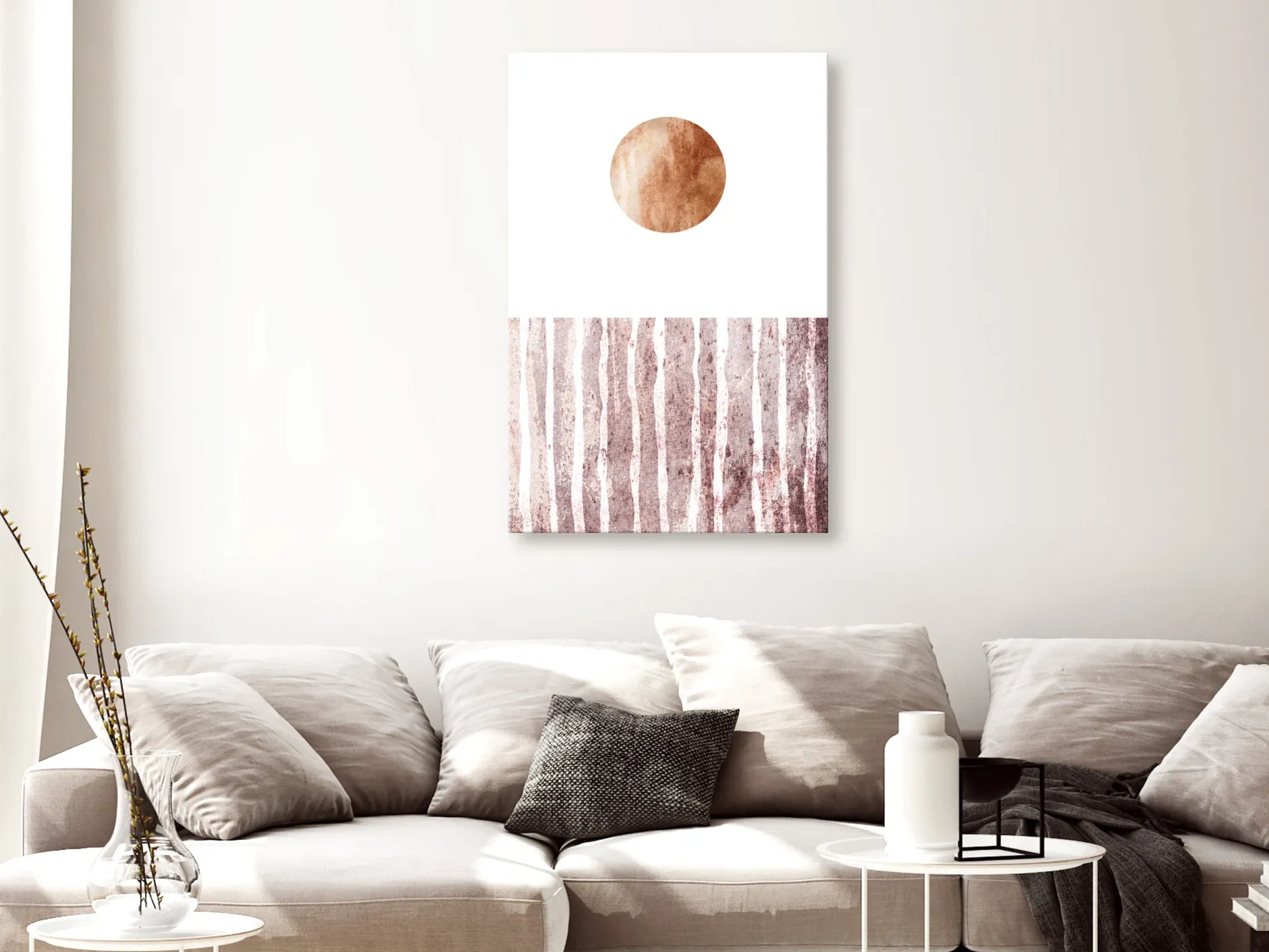 Kunstdruck auf Leinwand 'Harmony and Rhythm Vertical'