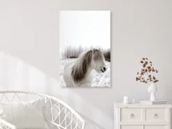 Kunstdruck auf Leinwand 'Horse Mane Vertical'