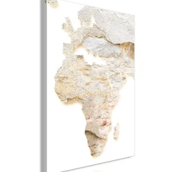 Kunstdruck auf Leinwand 'Hot Continent Vertical'