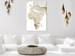 Kunstdruck auf Leinwand 'Hot Continent Vertical'