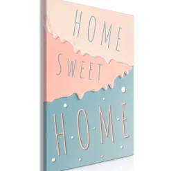 Kunstdruck auf Leinwand 'Inscriptions: Home Sweet Home Vertical'