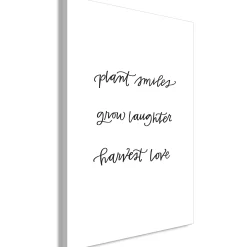 Kunstdruck auf Leinwand 'Joy and Love Vertical'