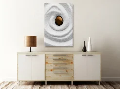 Kunstdruck auf Leinwand 'Karesansui Vertical'