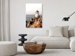 Kunstdruck auf Leinwand 'Lantern On The Cliff Vertical'