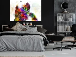 Kunstdruck auf Leinwand 'Little Panda Wide'