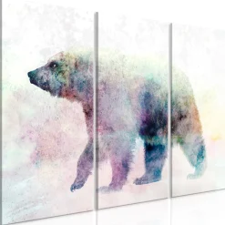 Kunstdruck auf Leinwand 'Lonely Bear (3-teilig)'