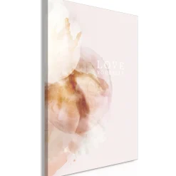 Kunstdruck auf Leinwand 'Love Yourself Vertical'