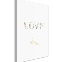 Kunstdruck auf Leinwand 'Love Is Strength Vertical'