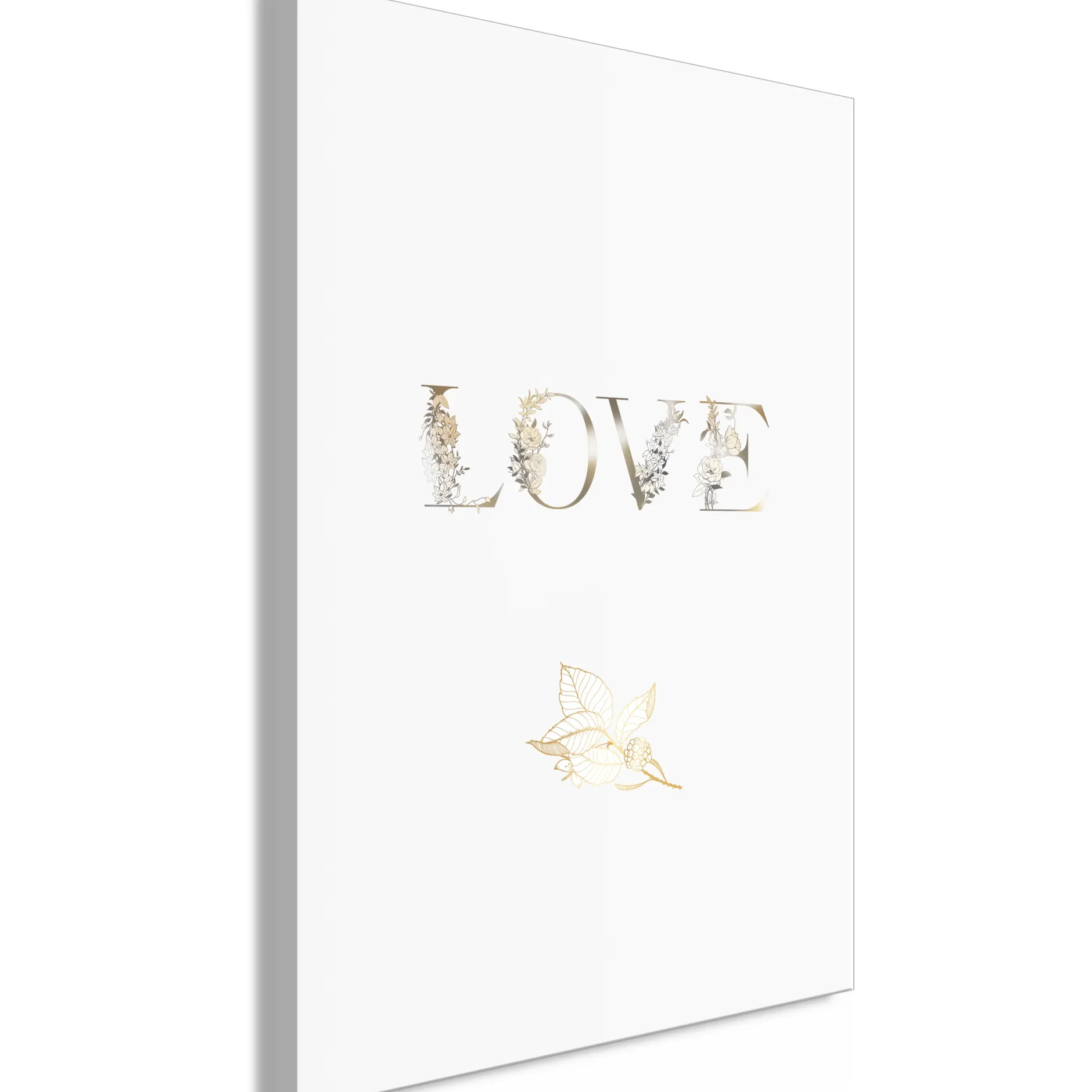 Kunstdruck auf Leinwand 'Love Is Strength Vertical'