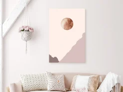 Kunstdruck auf Leinwand 'Mountain Planet Vertical'