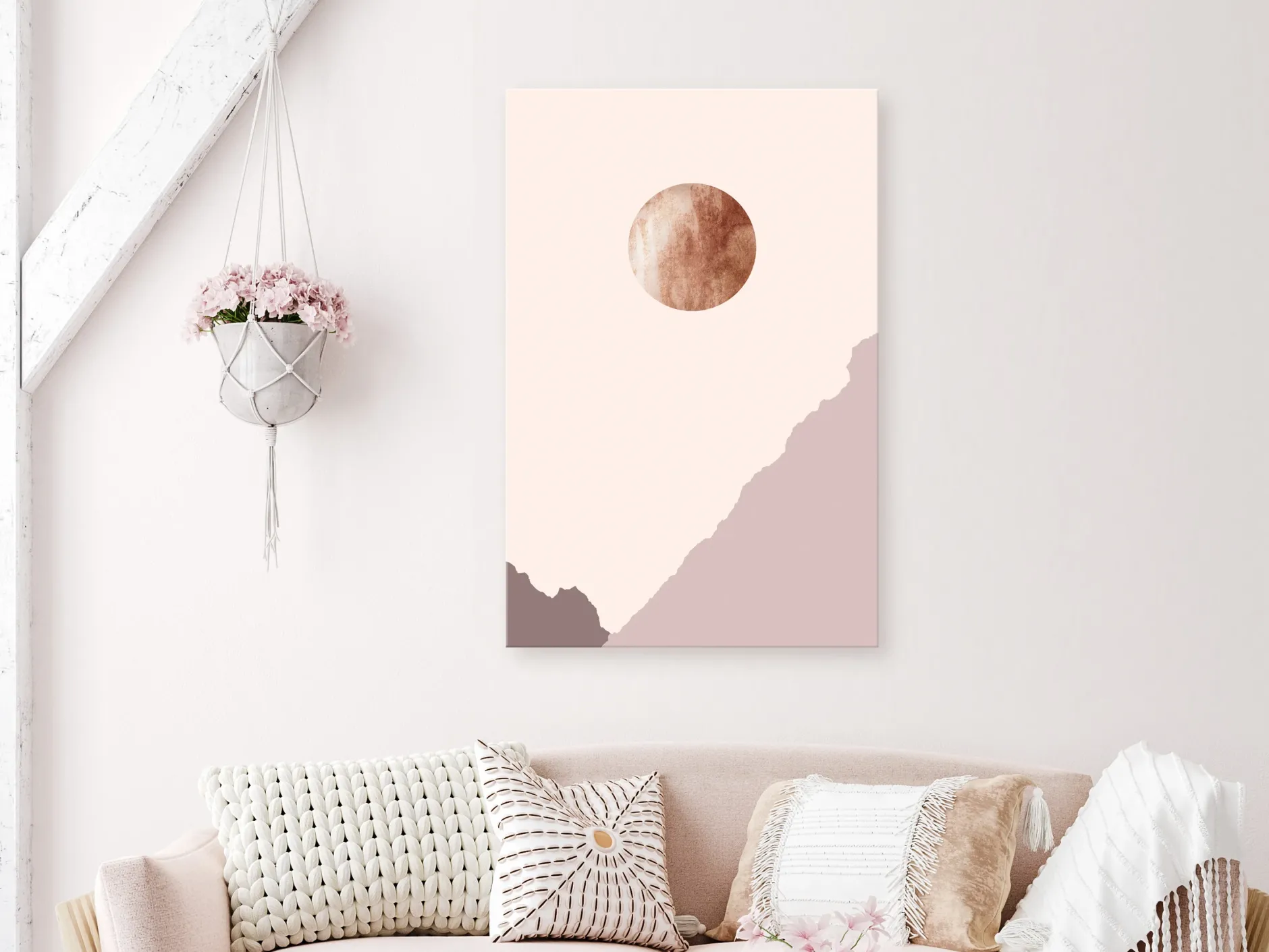 Kunstdruck auf Leinwand 'Mountain Planet Vertical'