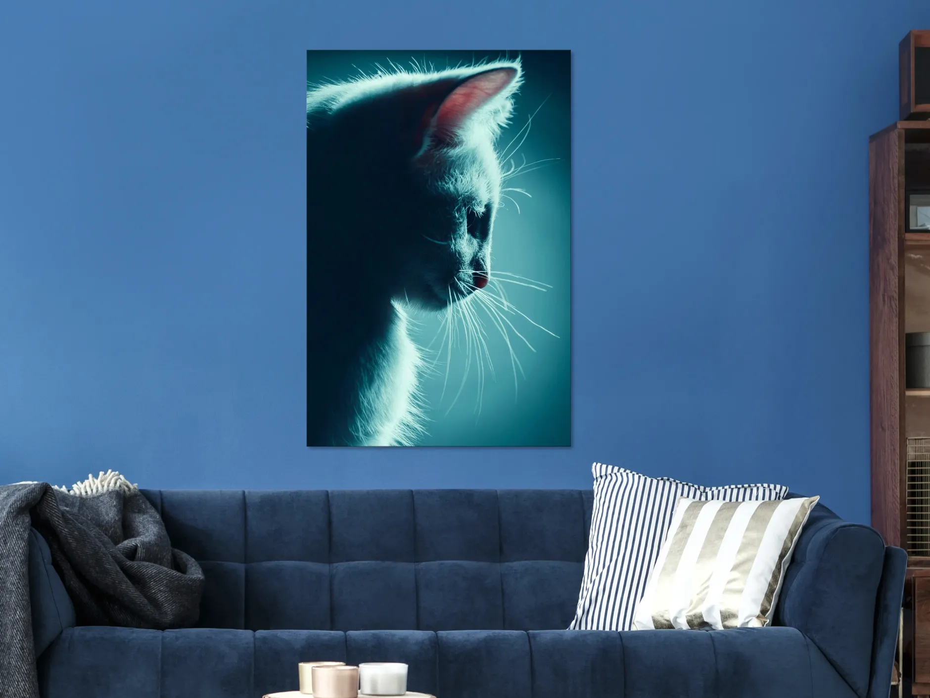 Kunstdruck auf Leinwand 'Night Tramp Vertical'