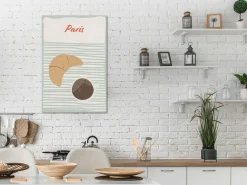 Kunstdruck auf Leinwand 'Parisian Breakfast Vertical'