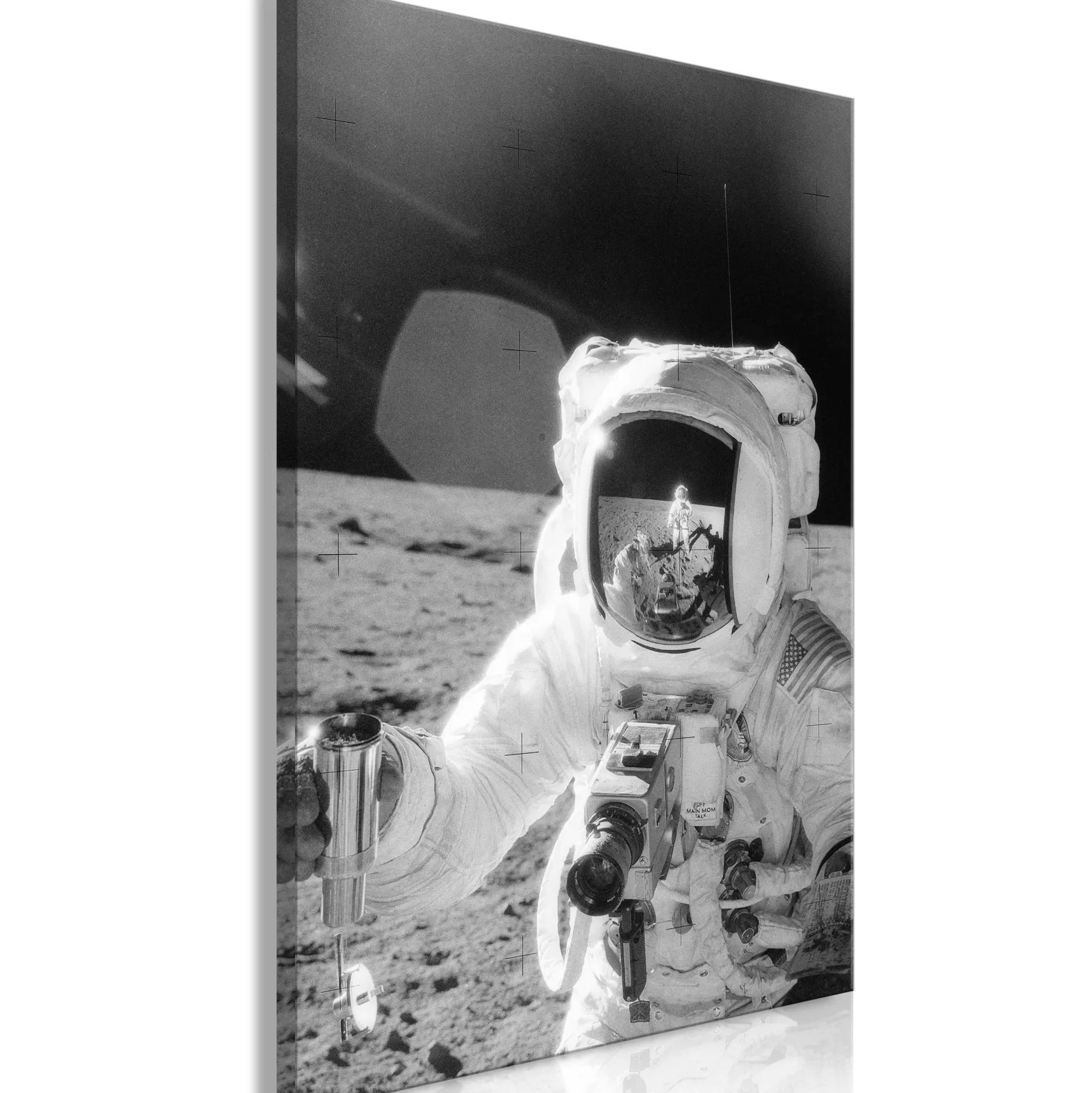 Kunstdruck auf Leinwand 'Profession of Astronaut Vertical'