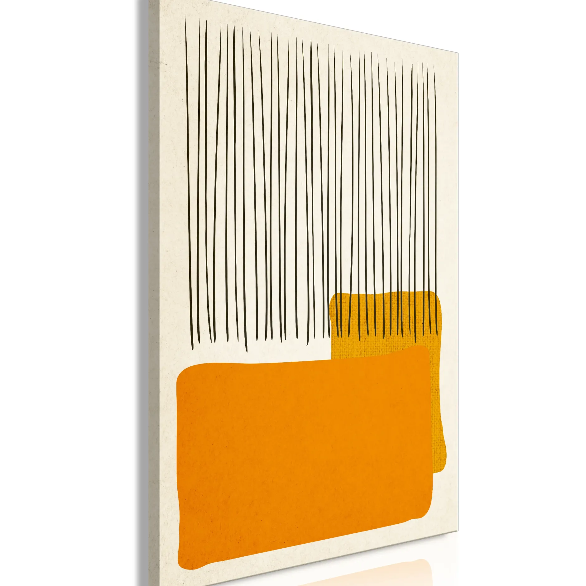 Kunstdruck auf Leinwand 'Rain on the Beach Vertical'