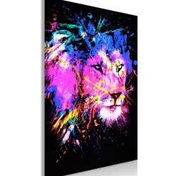 Kunstdruck auf Leinwand 'Rainbow Mane Vertical'