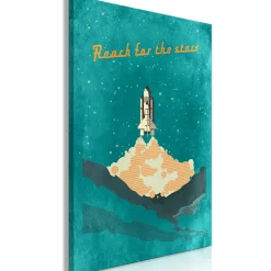 Kunstdruck auf Leinwand 'Reach for the Stars Vertical'