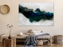 Kunstdruck auf Leinwand 'Rift of Blue Wide'