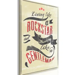 Kunstdruck auf Leinwand 'Rockstar Vertical'