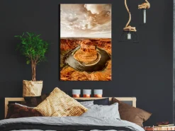 Kunstdruck auf Leinwand 'Rustic Landscape Vertical'