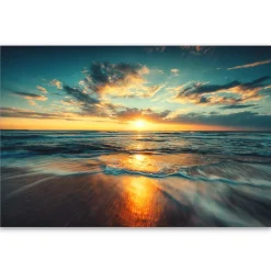 Kunstdruck auf Leinwand 'Sea Blaze'