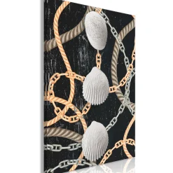 Kunstdruck auf Leinwand 'Sea Treasures Vertical'