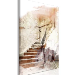 Kunstdruck auf Leinwand 'Secret Stairs Vertical'