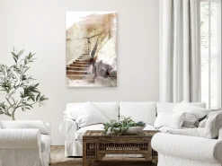 Kunstdruck auf Leinwand 'Secret Stairs Vertical'