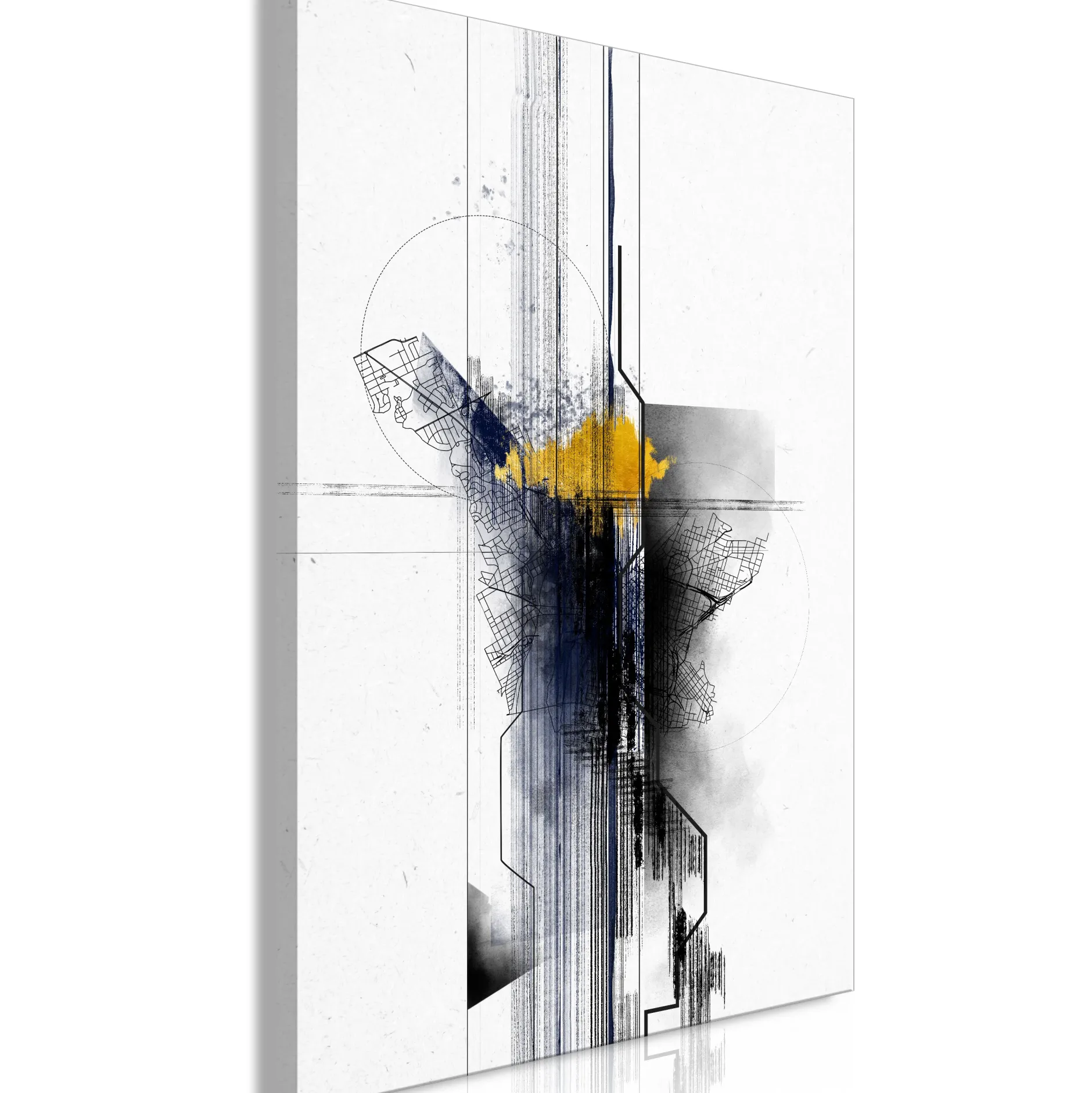 Kunstdruck auf Leinwand 'Sentimental Journey Vertical'