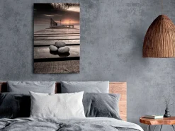 Kunstdruck auf Leinwand 'September Sunset Vertical'