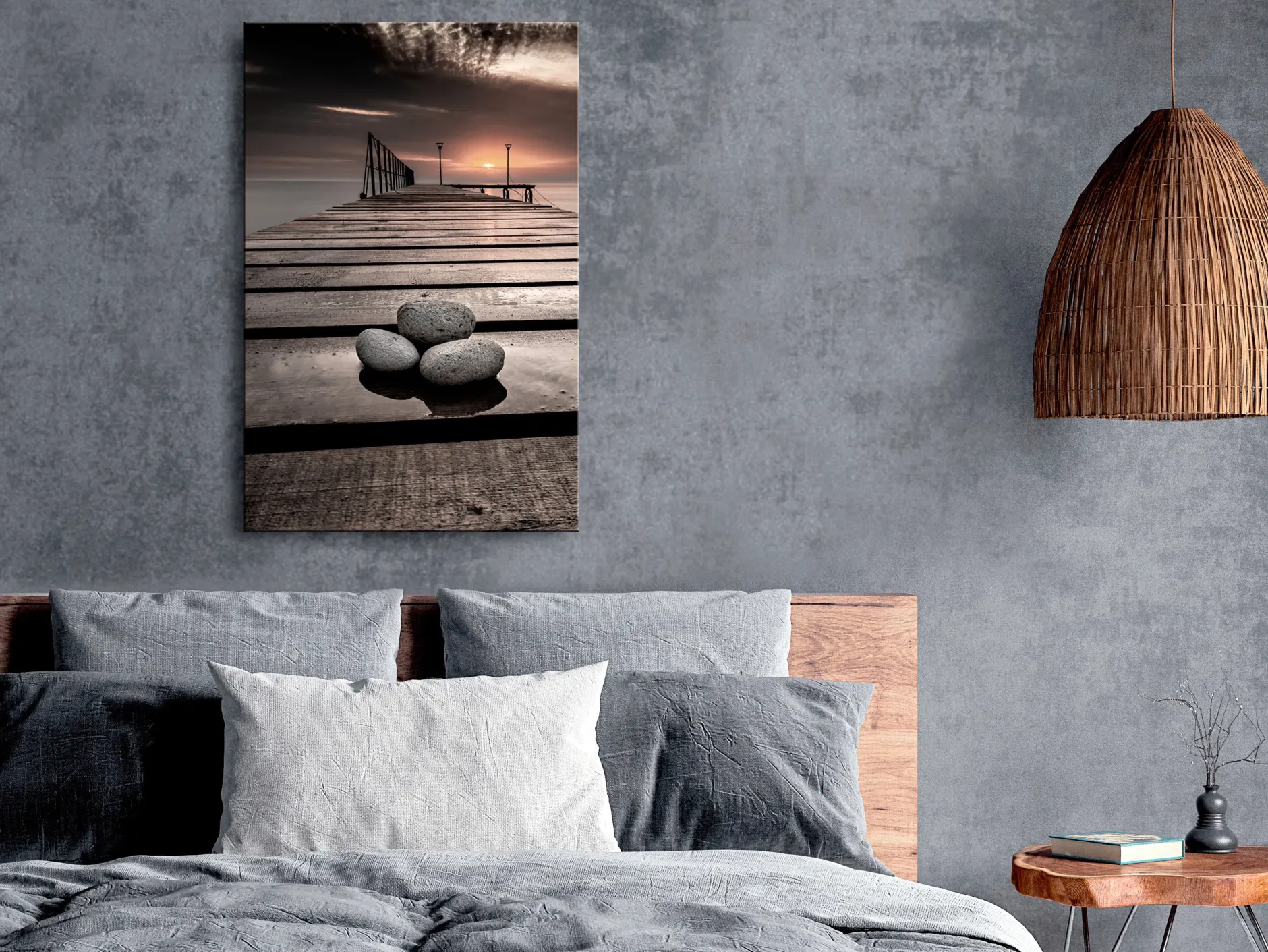 Kunstdruck auf Leinwand 'September Sunset Vertical'