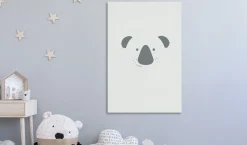 Kunstdruck auf Leinwand 'Smiling Koala Vertical'