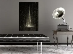 Kunstdruck auf Leinwand 'Snowstorm Vertical'