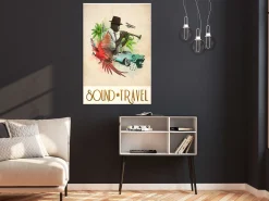 Kunstdruck auf Leinwand 'Sound Travel Vertical'
