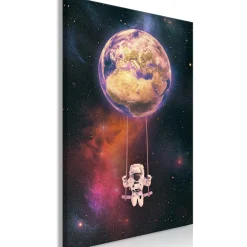 Kunstdruck auf Leinwand 'Space Swing Vertical'